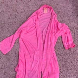 Pink cardigan